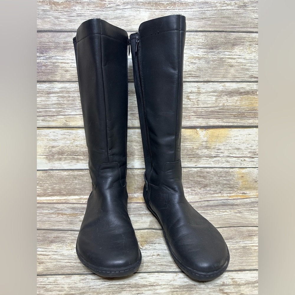 Vivo Barefoot Black Knee-High Boots - Picture 5 of 13